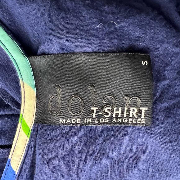 Anthropologie Dolan Ataya Twist Short Sleeve Navy Blue T-Shirt Dress, Size Small - Picture 7 of 7